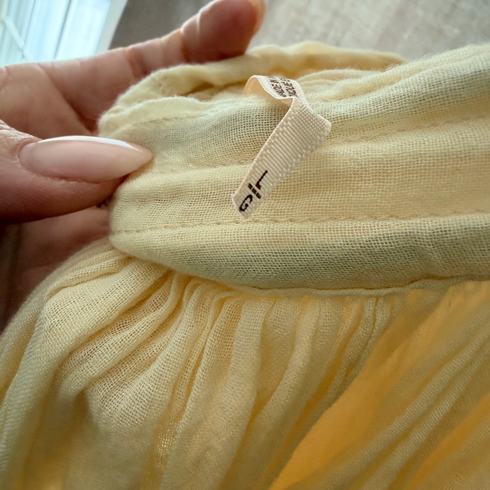 Free People L pale yellow 100 degree  Dress - Picture 4 of 4